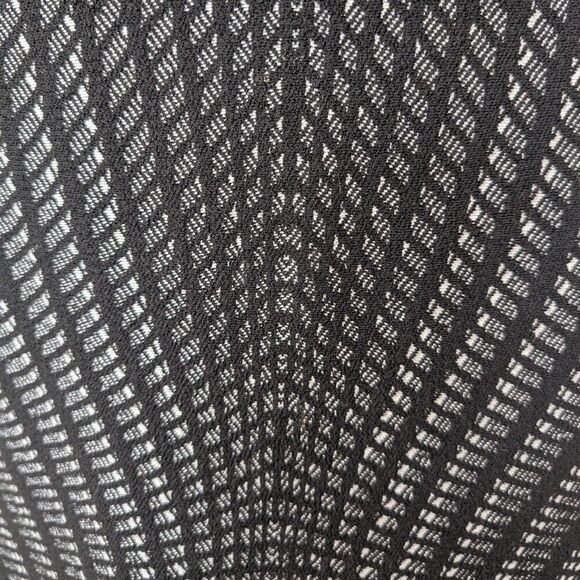 Diane Von Furstenberg Skirt Black White Optic Wool Blend Knit Stretchy Skirt 10 - Picture 3 of 6